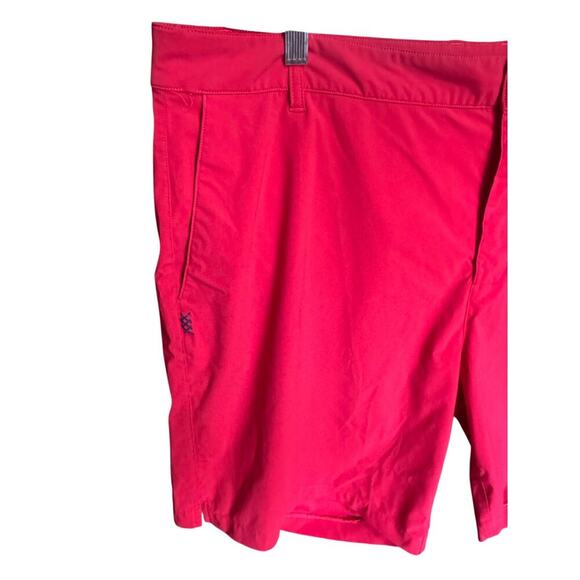Rhone Resort Shorts Unlined Stretchy Chino Style Pockets In Red Size 40 - Picture 5 of 13